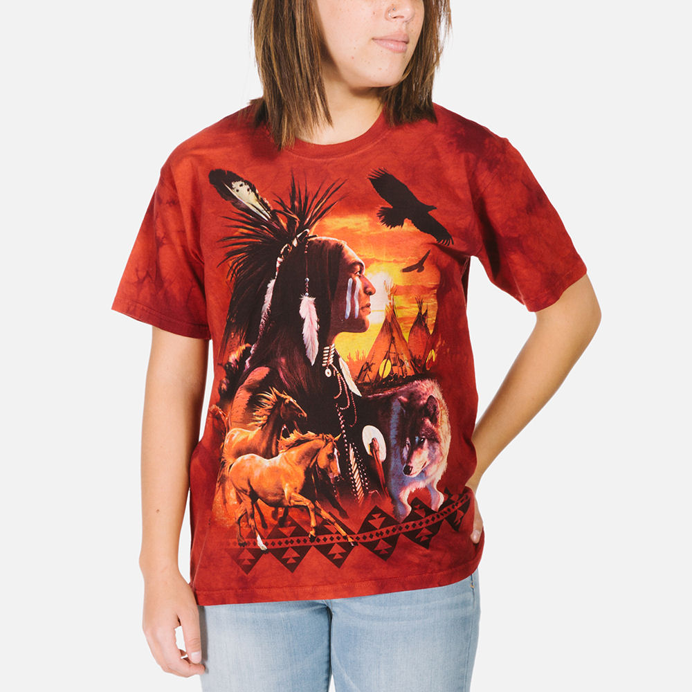 Thespian raket groep Native American Indian Shirt Tees and Apparel Made of USA Cotton