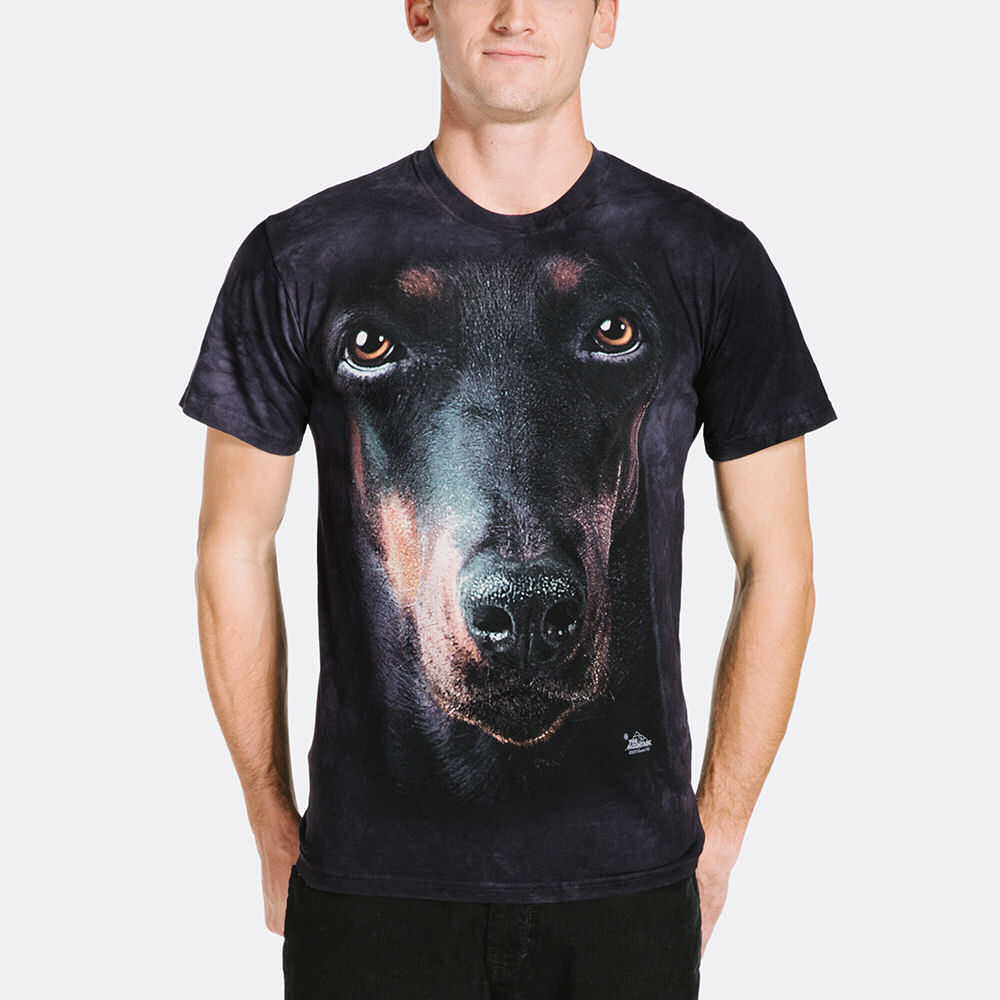 doberman in a shirt