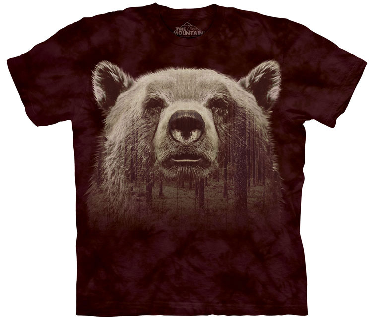 bear face forest shirt