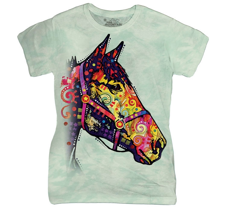 funky horse ladies tee shirt