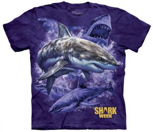 Purple Great White Shark Shirt