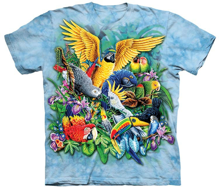 tropical bird shirt