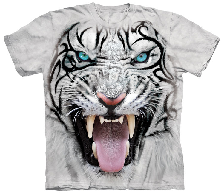 Tribal White Tiger shirt