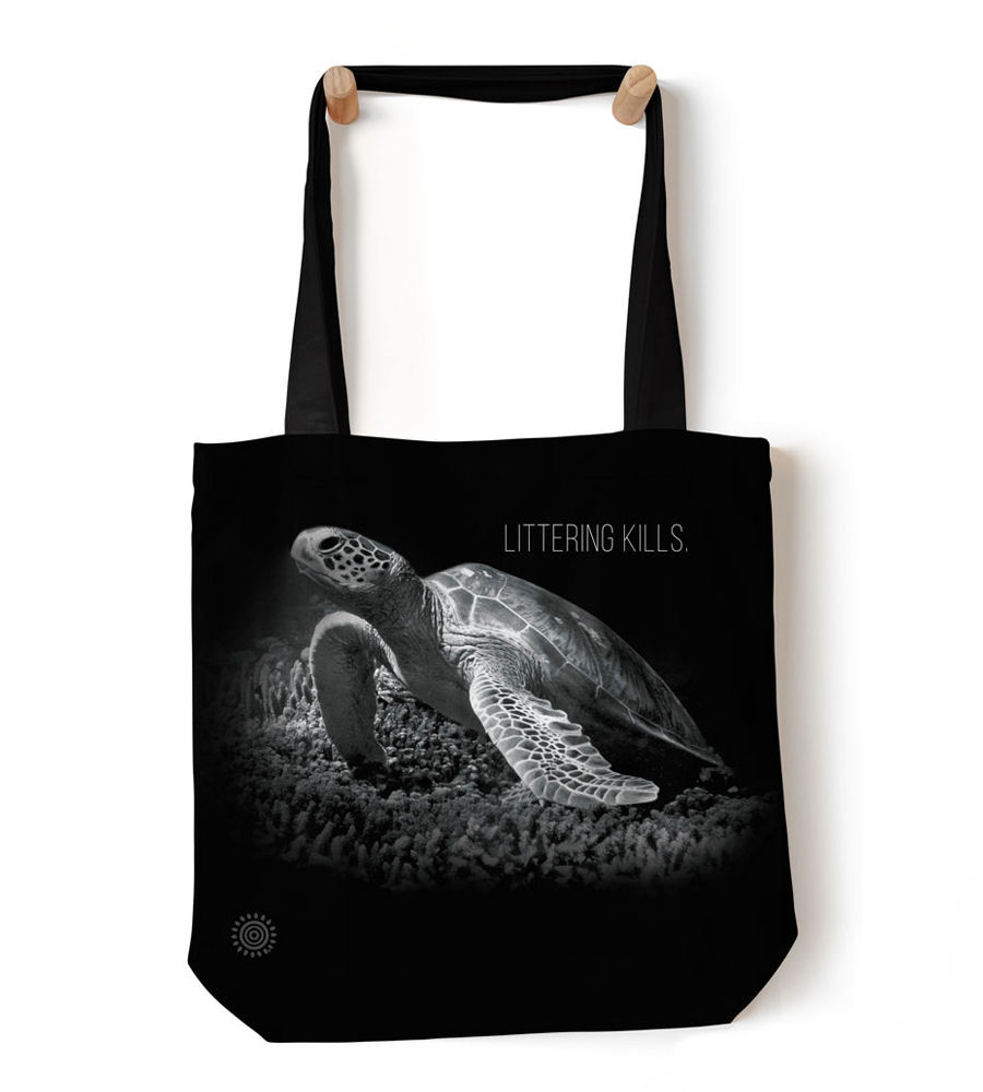 sea turtle tote bag