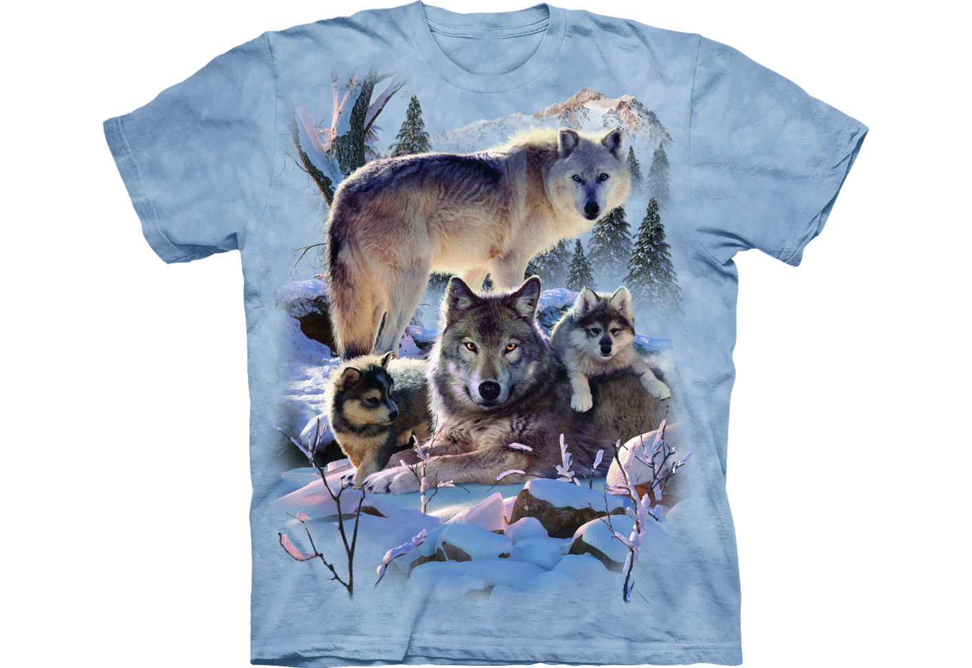 The Wolf Pack Structure Wolf Family Mountain Shirt
