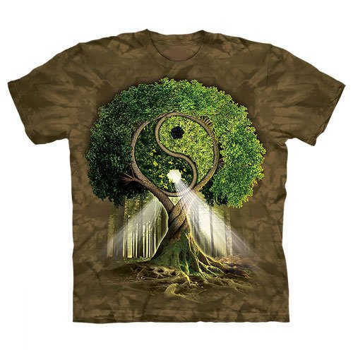 yin yang tree shirt