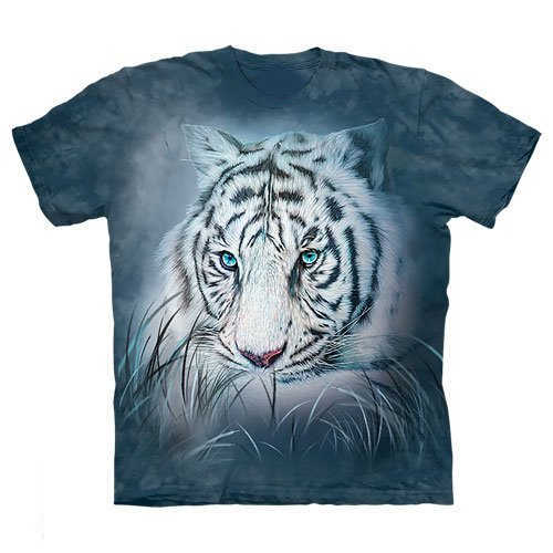thoughtful white tiger shirt