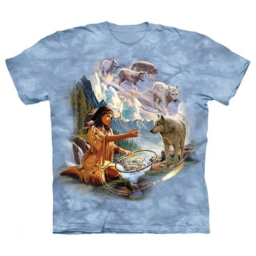 dreams of wolf spirit shirt